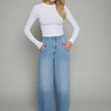 Denver High Rise Relaxed Bowed Leg Jean - Qualifier