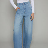 Denver High Rise Relaxed Bowed Leg Jean - Qualifier