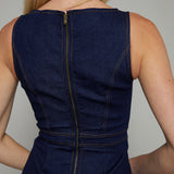 Vida Denim Fit and Flare Mini Dress