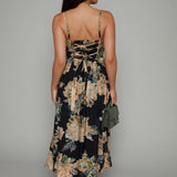 Lucinda Floral Corset Midi Dress