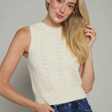 Aria Mock Neck Sweater Vest