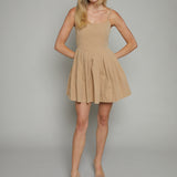 Dawn Pleated Mini Dress