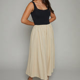Shawna Crochet Mixed Media Midi Dress