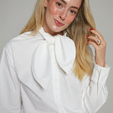 Bethany Tie Collar Button Front Shirt