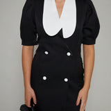 Cyrus Contrast Collar Mini Dress
