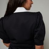 Cyrus Contrast Collar Mini Dress