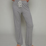 Allegra Striped Modal Rib Pants