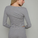 Taylor Striped Modal Rib Henley