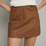 Renata Suede Mini Skirt