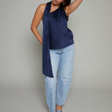Layla Tie Neck Satin Top