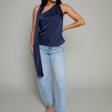 Layla Tie Neck Satin Top