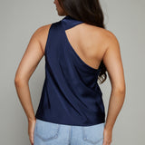 Layla Tie Neck Satin Top