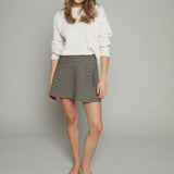 Talia Abstract Knit Mini Skirt