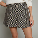 Talia Abstract Knit Mini Skirt