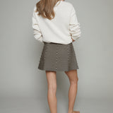 Talia Abstract Knit Mini Skirt