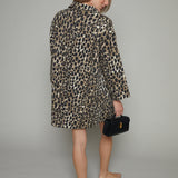 Monique Collared Leopard Mini Dress