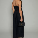 Flora Ruched Strapless Maxi Dress