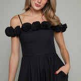 Riah Rose Off the Shoulder Midi Dress