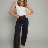 Andrea Barrel Embellished Eyelet Jeans
