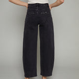 Andrea Barrel Embellished Eyelet Jeans