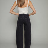 Andrea Barrel Embellished Eyelet Jeans