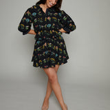 Nyla Embroidered Floral Mini Skirt
