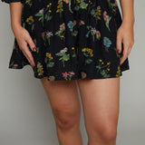 Nyla Embroidered Floral Mini Skirt