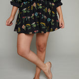 Nyla Embroidered Floral Mini Skirt