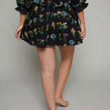 Nyla Embroidered Floral Mini Skirt
