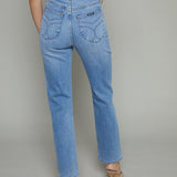Luca High Rise Slim Straight Jeans