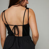 Isabella Mixed Media Midi Dress