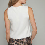 Brooke V Neck Sweater Vest - Crystal