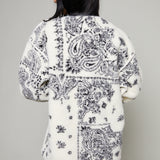Jodie Oversized Bandana Sherpa Jacket