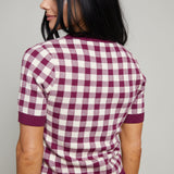 Daniella Checkered Knit Top