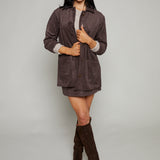 Fiona Faux Suede Mini Skirt
