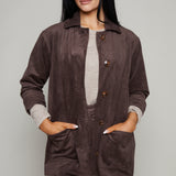 Blayne Faux Suede Chore Coat