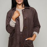 Blayne Faux Suede Chore Coat