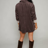 Blayne Faux Suede Chore Coat