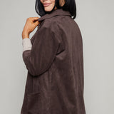 Blayne Faux Suede Chore Coat