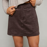 Fiona Faux Suede Mini Skirt