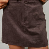 Fiona Faux Suede Mini Skirt