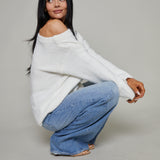 Micha Off the Shoulder Oversized Sweater