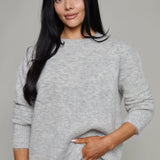 Vixen Classic Crew Sweater - Soft Grey