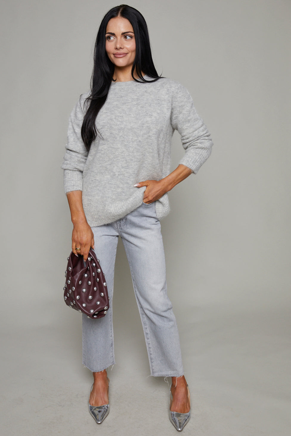 Chloe Cropped Straight Leg Jeans - Enigma