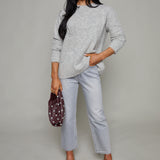 Vixen Classic Crew Sweater - Soft Grey