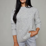 Vixen Classic Crew Sweater - Soft Grey