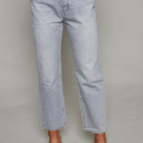 Chloe Cropped Straight Leg Jeans - Enigma