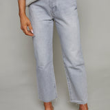 Chloe Cropped Straight Leg Jeans - Enigma