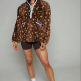 Andie Oversized Sherpa Pullover - Fawn