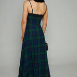 Darla Plaid Lace Maxi Dress